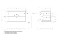 База под раковину подвесная BelBagno ALBANO-900-2C-SO-RNG