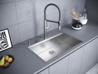 Мойка нерж. сталь KRONER-PRO 75, PM707551-BS, брашированная нерж. сталь, 750х510мм, Paulmark