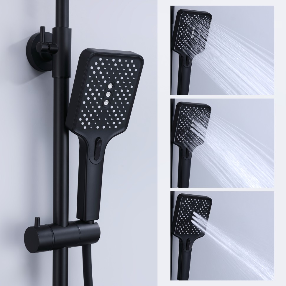 Душевая система Splenka для ванны и душа S30.24.06 Черный