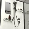 Душевая кабина Niagara Standart ST90/15Q/BL (90х90х215) квадрат,поддон 15см,распашная,проф.черный,3 места