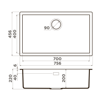Кухонная мойка Omoikiri Yamakawa 75T-Integra-WH Tetogranit/белый