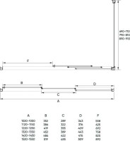 Душевой угол Veconi Rovigo RV-031, 1400х900х1950, хром, стекло прозрачное