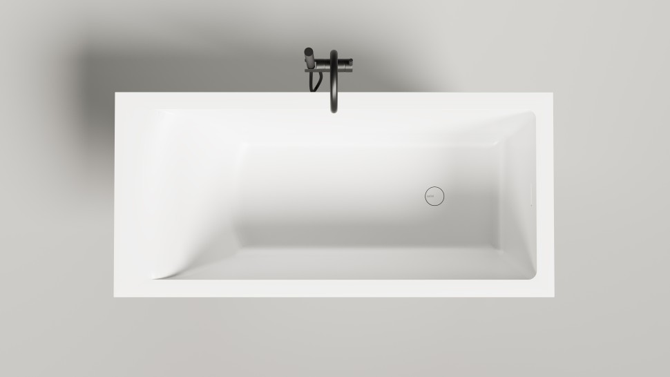 Ванна встраиваемая CASCATA 170x70  покраска по RAL полностью S-Sense Матовое