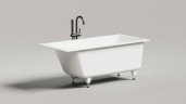 Ванна встраиваемая CASCATA 170x70  покраска по RAL полностью S-Sense Матовое