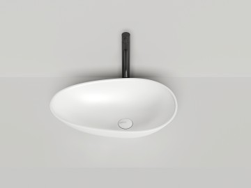 Раковина накладная PAOLA покраска по RAL полностью 580х345х140 S-Stone Матовое
