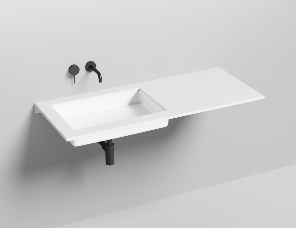 Раковина встраиваемая MAREA 14  в цвете по RAL 600х400х128 S-Stone Матовое