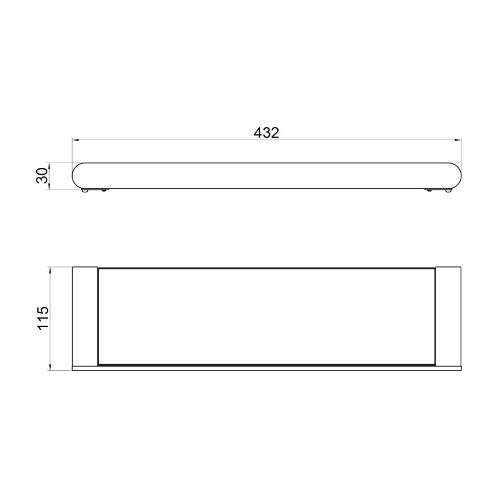 Полка стеклянная Timo Saona 13072/00 хром