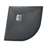 Душевой поддон Grossman Strong GR-S2100100 (100х100) из искусственного камня,1/4 круга,графит,1 место