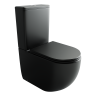 Напольная пристенная чаша унитаза METROPOL смыв Торнадо цвет черный матовый Ceramicanova