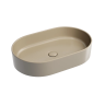 Умывальник чаша накладная овальная (цвет Капучино Матовый) Element 608x385x122мм