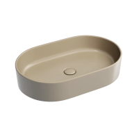 Умывальник чаша накладная овальная (цвет Капучино Матовый) Element 608x385x122мм