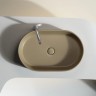Умывальник чаша накладная овальная (цвет Капучино Матовый) Element 608x385x122мм