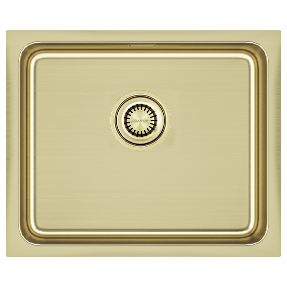 Мойка нерж. сталь VISTA 54, PM305444-LG, светлое золото, 540х440мм, Paulmark