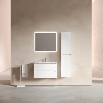 Тумба подвесная SANCOS Libra 890х450х500, c двумя ящиками оснащенными доводчиками, белый глянец , арт. LB90W