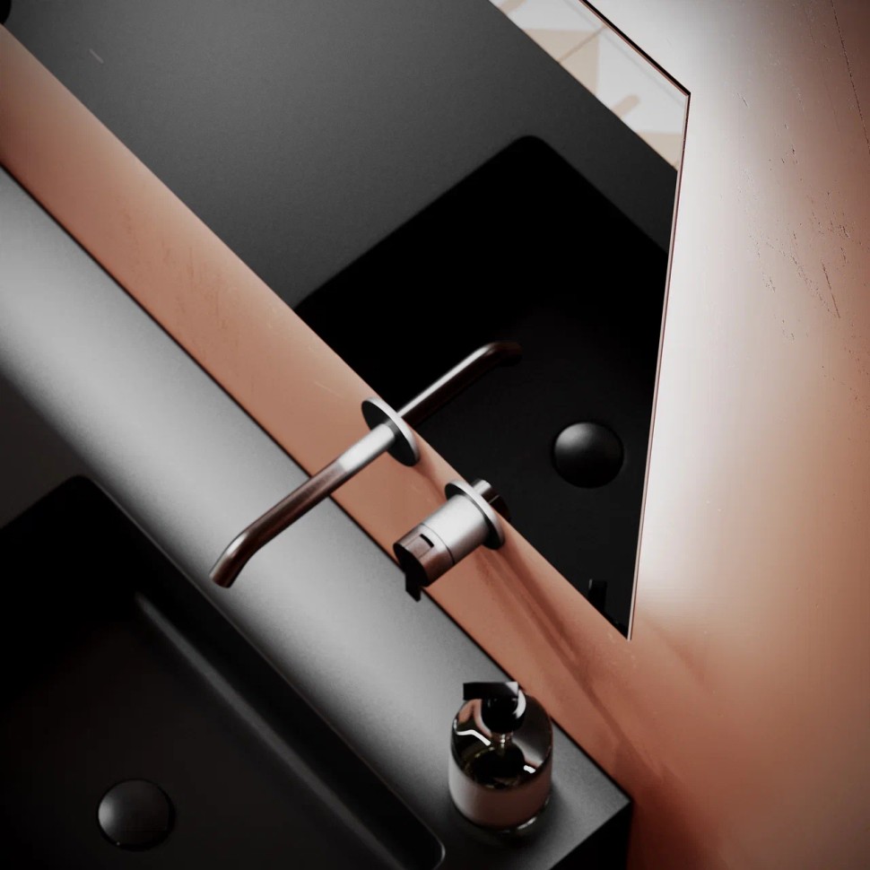 Зеркало для ванной комнаты SANCOS SQUARE 1000х700 с подсветкой, арт. SQ1000