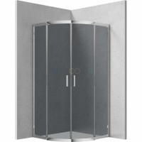 Душевая кабина, полукруглая, 80x80 см