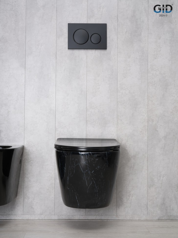 Унитаз подвесной Gid Bs2198 62227Y под камень глянцевый 49x36x35.5