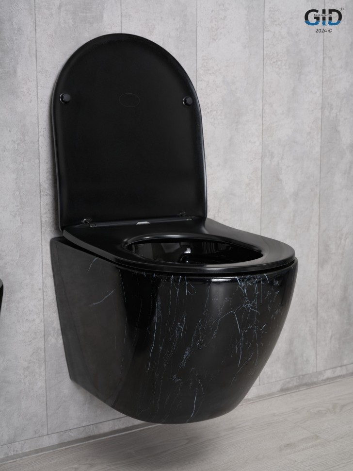 Унитаз подвесной Gid Bs2198 62227Y под камень глянцевый 49x36x35.5