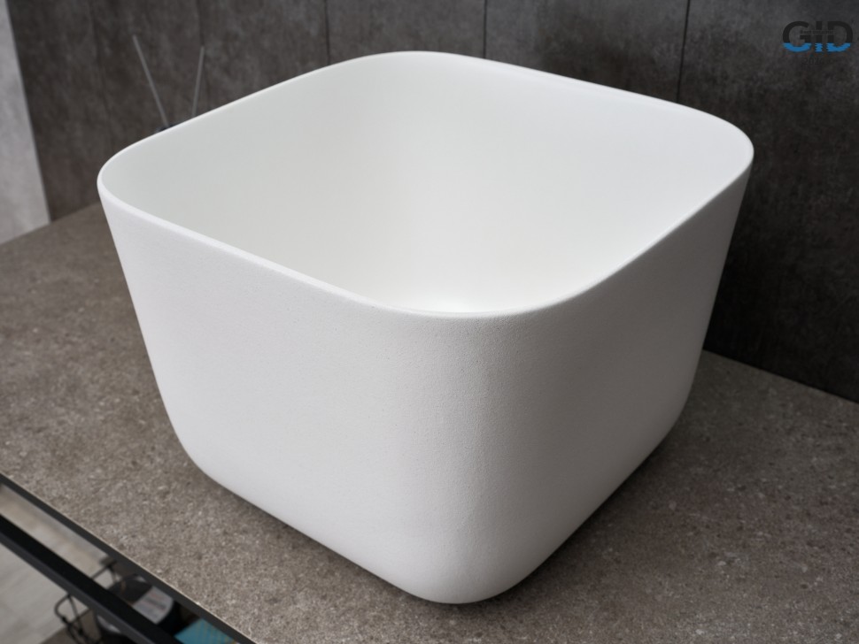Раковина Gid N9301wg 51234 накладная белая 36x36x25.5