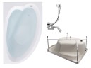 Комплект Акриловая ванна TIMO IVA1595R 150*95*70+Каркас + Слив-перелив