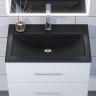 Раковина для ванной кварцевая Uperwood Foster Quartz 70х45,5х17,5 см, черная матовая, уголь