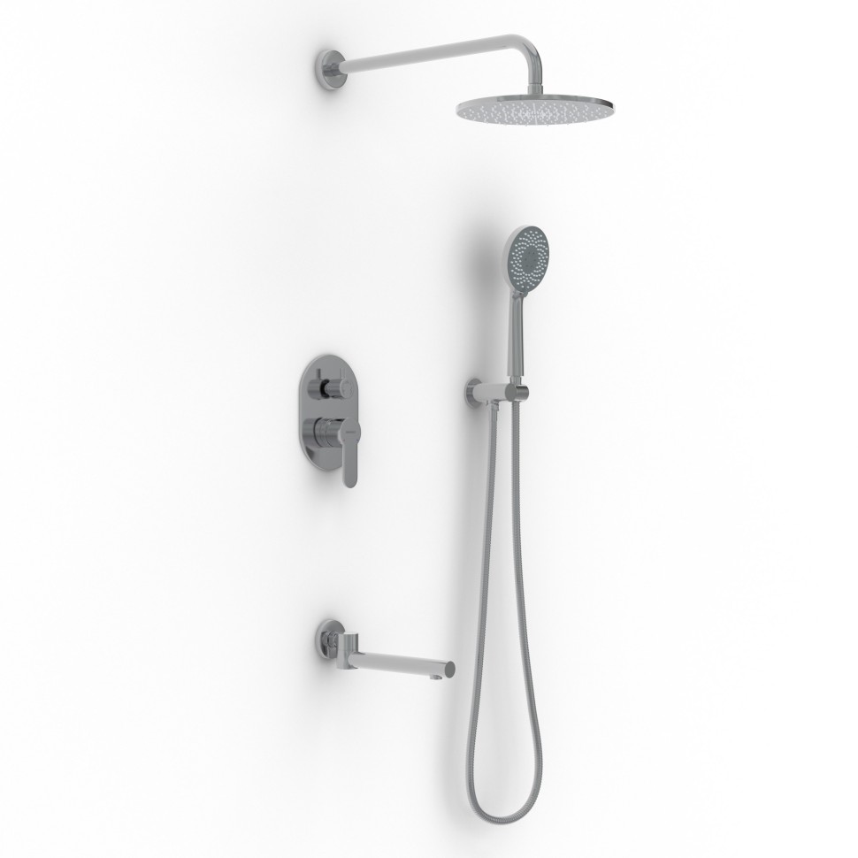 Душевой комплект BERGES NARDIS 3R, поворотный излив, хром