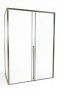 Timo Душевая дверь TDSS-120/13C-8L, раздвиж 1200*2000, проф никель + торцевое стекло TSS-900/13C-8 900*2000, проф никель
