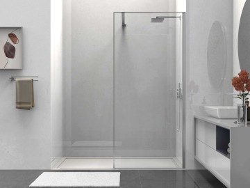 Душевая перегородка Волк-Ин (Walk-In) VSW-1HS900CL, 900*2000, хром, стекло прозрачное