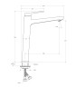 Смеситель для накладной раковины без донного клапана BelBagno ARDENTE-LMC-CRM-W0