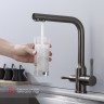 Смеситель Raglo для кухни с подключением к фильтру питьевой воды R81.61.09 Графит