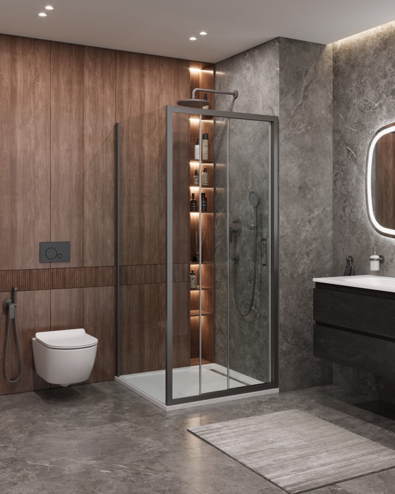 Душевой уголок CEZARES MOLVENO-AHF-31-100/90-C-GM-IV