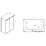 Душевой уголок RGW 160х100х185 см CL-48 CL-14+Z-050-1 Прямоуг., Хром, Прозрачное, 5 мм Easy Clean (32094806-011)
