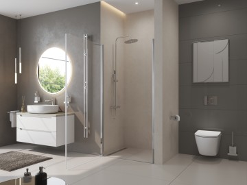 Душевая дверь BelBagno UNO-B-1-90-CH-Cr