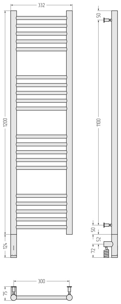 Богема 3.0 прямая 1200х300 МЭМ левый