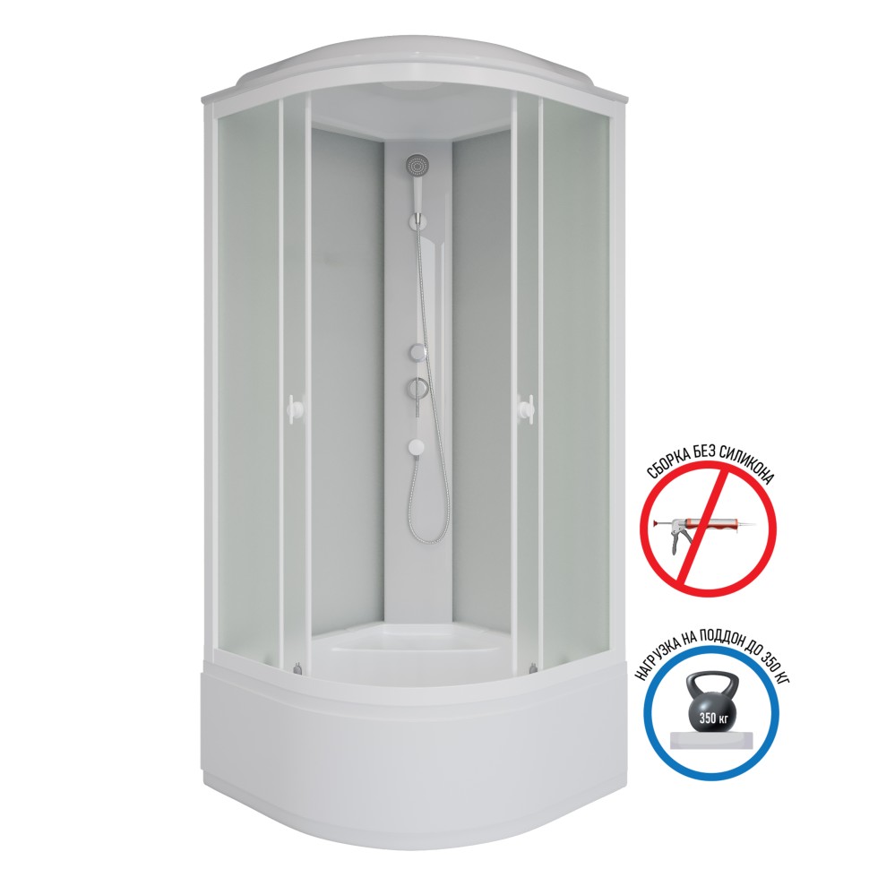 Душевая кабина Niagara Promo P80/40/MT (80х80х215) 4 места