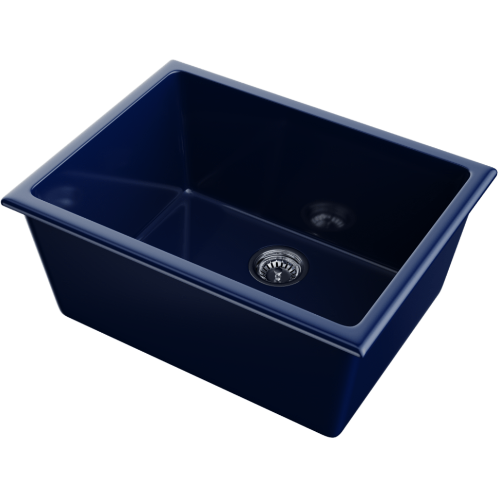 Кухонная мойка Omoikiri Okinoshima 61-U/I-IB Glossy Natceramic/indigo blue глянцевый