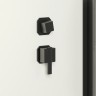 Душевая кабина Niagara Standart ST90/15Q/BL/BK (90х90х200) квадрат,поддон 15см,распашная,проф.черный,без крыши,3 места