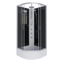 Душевая кабина Niagara Classic NG-3503-14BKTG (80х80х210) средний поддон(26см),стекло тонированное,4 места