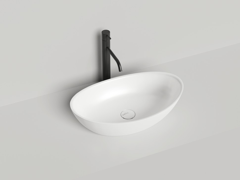 Раковина накладная NOEMI 560х340х150 S-Sense Глянцевое