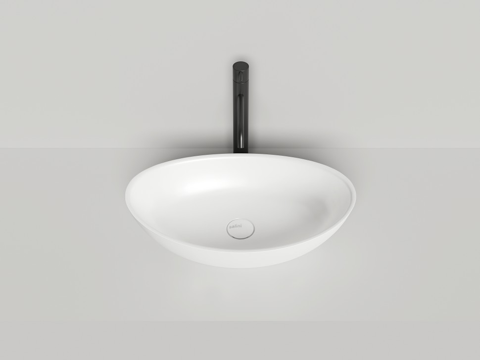 Раковина накладная NOEMI 560х340х150 S-Sense Глянцевое