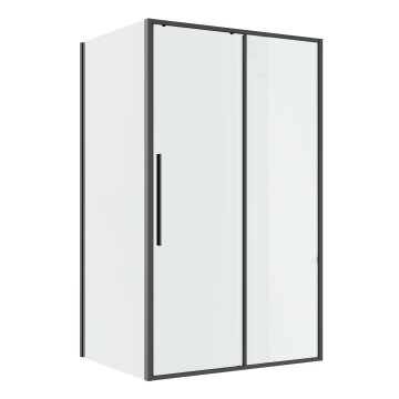 Душевое ограждение Niagara Nova NG-34-10AGR-A80GR-34 (100х80х195) прямоугольник,раздвижная,графит,стекло прозрачное,2 места