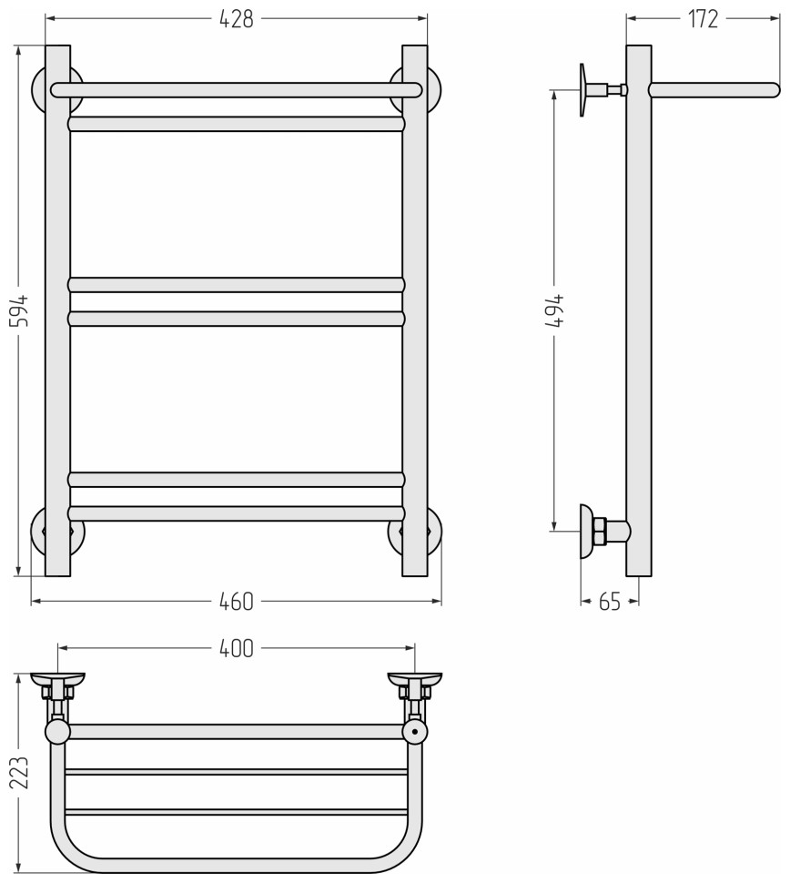 Версия-Н1 600х400 (Полка+1+2+2) П 16