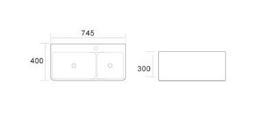 Умывальник CeramaLux A1007