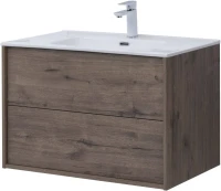 Тумба с раковиной Lino 80 (Flat) Дуб Веллингтон