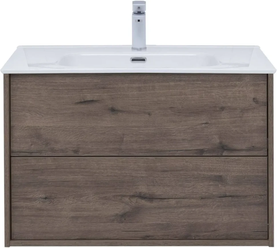Тумба с раковиной Lino 80 (Flat) Дуб Веллингтон