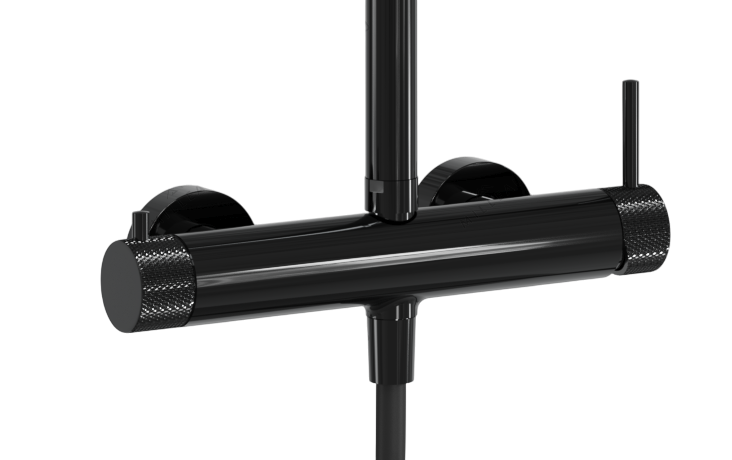 Душевая система MILLEAU Tissage ML5219KDM-GB без излива, Черный гянец