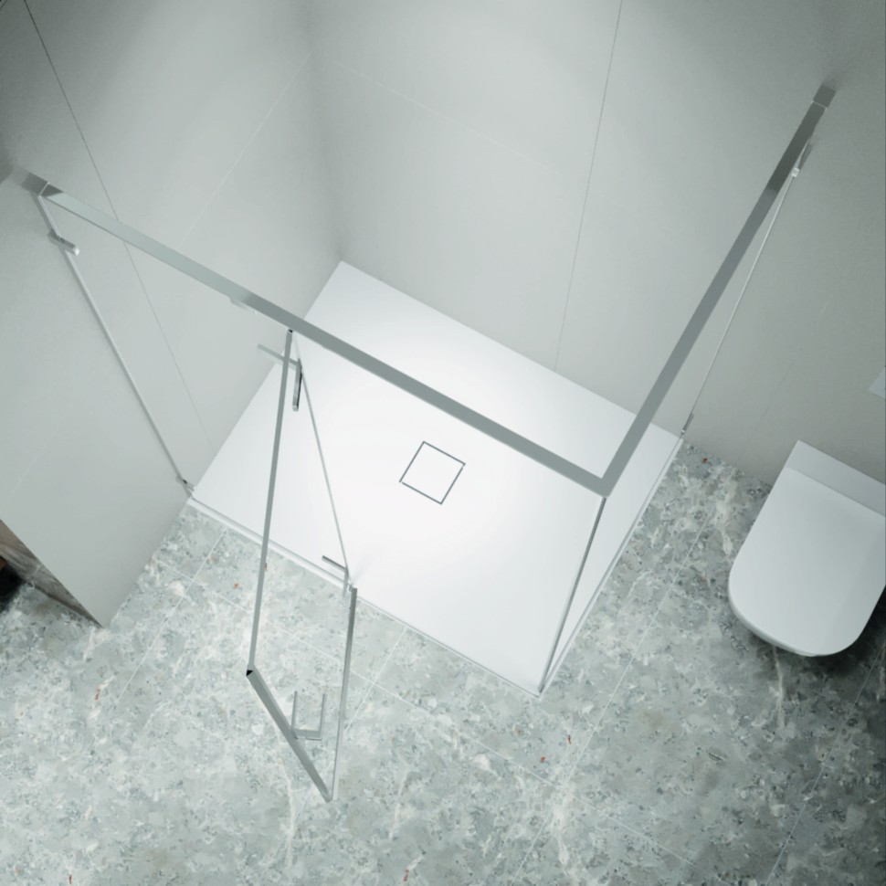 Душевой уголок с распашной дверью на петлях - RGW SV-040 (Прозрачное, 1200x900)