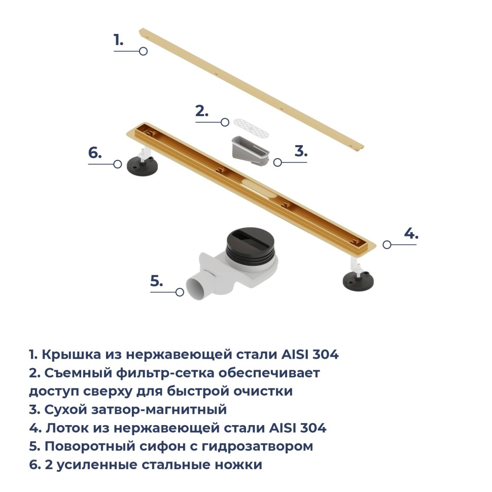 Душевой трап RGW SDR-54Gb (400)
