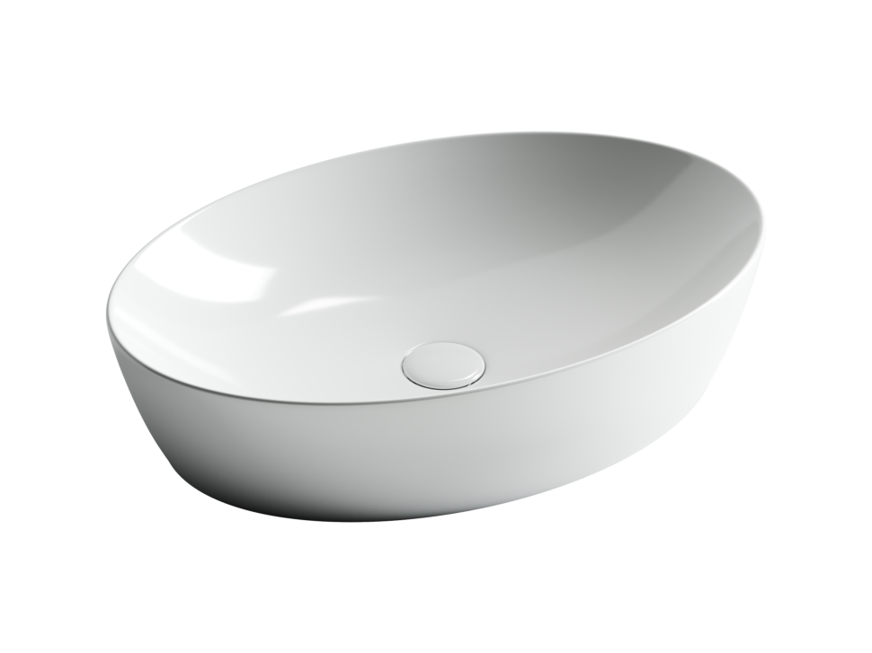 Умывальник чаша накладная овальная Element 610x410x150мм