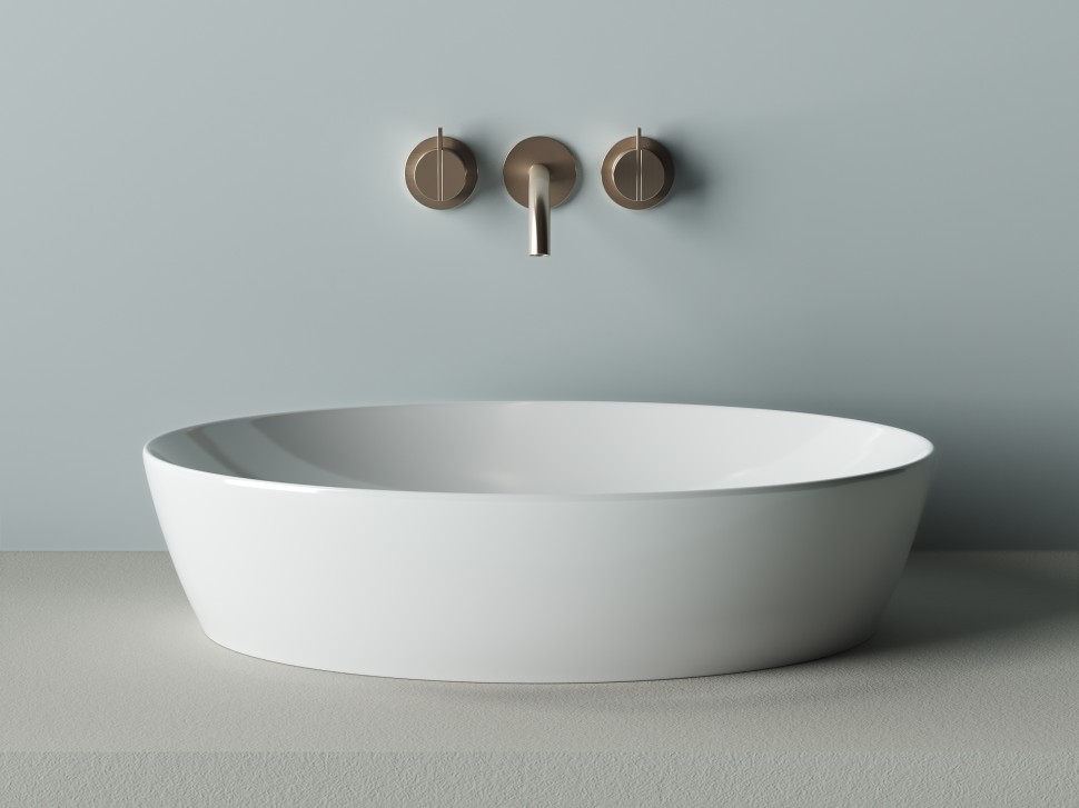 Умывальник чаша накладная овальная Element 610x410x150мм